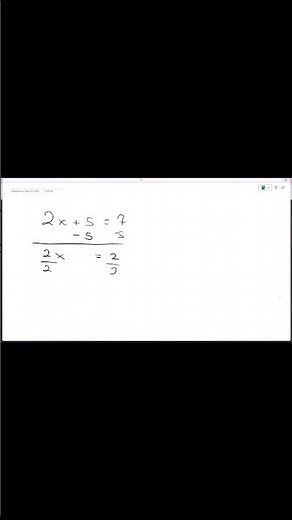 Solving Linear Equations Made Easy | Easy Math Short