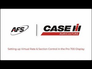Setting up Virtual Rate & Section Control on the Pro 700