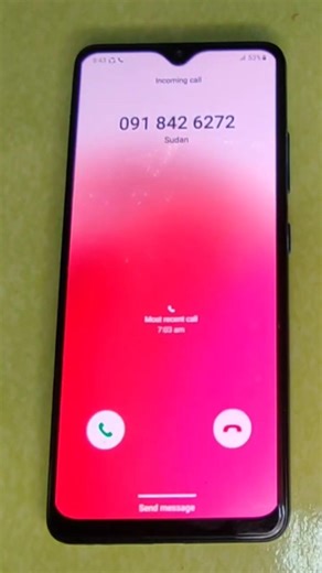 incoming call Samsung A33 best UI ever #incomingcall #ringtone #fakecall
