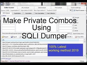 How to create HQ Fresh private combos with SQLI Dumper 2019 turorial