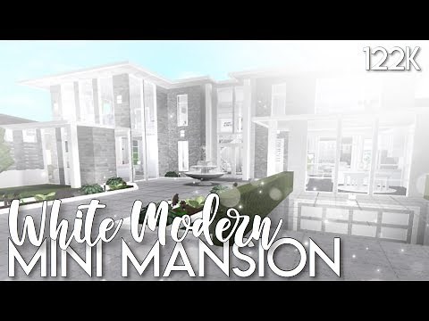 ROBLOX | Bloxburg : White Modern Mini Mansion ( 122k ) ♡