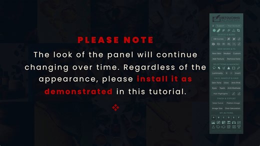 Installation of the Beauty Retouch UXP Panel