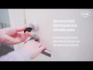 PROTEC² CLIQ -avaimen käyttäminen
