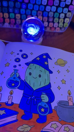 勒✨ POV: A little pickle just became the top student in Potions class at a magical space-Hogwarts. Inside Cozy Veggies in the Space, even a pickle can brew glowing galaxy potions and cast cozy spells. 離 This page is pure magic — whimsical, adorable, and perfect for cozy coloring time. Get ready to step into a tiny veggie wizarding world… now available on Amazon. ✨@amazon #coloringbook #cozycoloring #cozycoloringbook colortok coloringtherapy | Starbloom ColoringBooks | Facebook