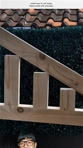 smart way to cut house frame wood with precision