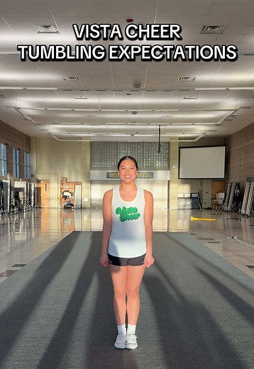 2025-2026 Vista Cheer Tumbling Expectations! We hope this is a helpful guide of what you will be asked to perform at tryouts. Don’t count yourself out if you do not have all of the requirements - we are looking for tumbling that shows potential and has strong execution! Athletes will be expected to progress through out the season and gain new skills. Make sure to check out our complete list of JV and Varsity expectations in our Tryout Folder! #cheer #highschoolcheer #sidelinecheer #basketballche