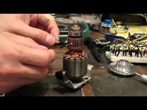 Electric motor (universal motor) from a vacuum cleaner