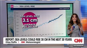 Simulation shows what sea level rise would look like in our cities