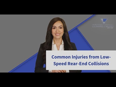 Common Injuries from Low-Speed Rear-End Collisions