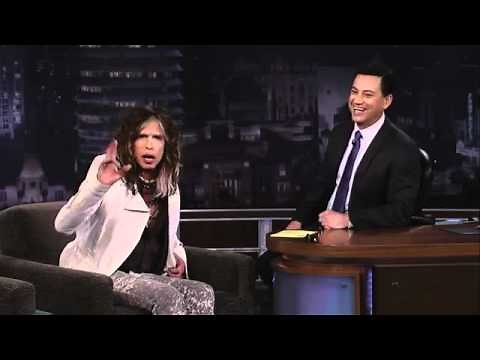 Steven Tyler on Jimmy Kimmel Live PART 1