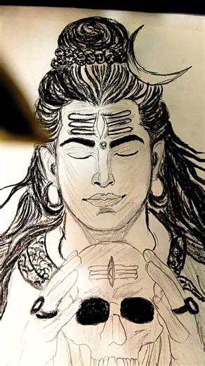 Selling My Lord Shiva Painting 🔱 #shorts #art #drawing #mahadev #shiv