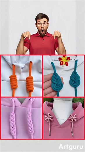 Factified Hub on Instagram: "Sweatshirt ya hoodie ki dori ko boring mat rakhiye. In simple aur stylish knot tricks se aap apne hoodie look ko bilkul naya aur premium bana sakte hain, wo bhi bina kisi extra cheez ke. #HoodieStyle #KnotHacks #FashionTricks #Drawstring #SweatshirtStyle"