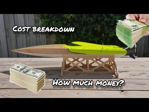 How much does it cost to build your own rc boat? Full cost breakdown of RC Wild Thing mono.