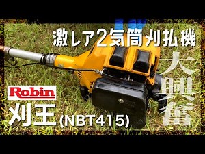 [Robin NBT415] Extremely rare 2-cylinder brush cutter that will get you excited [2-stroke Twin Cy...