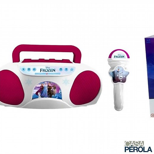 BOOMBOX KARAOKÊ INFANTIL DISNEY FROZEN - CANDIDE