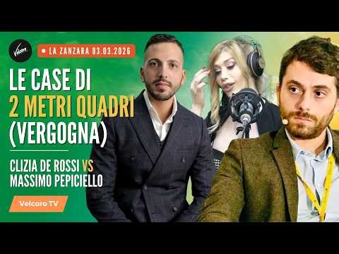 Two-Square Meter Houses (Shame) - Clizia vs. Massimo Pepiciello | La Zanzara, March 3, 2026