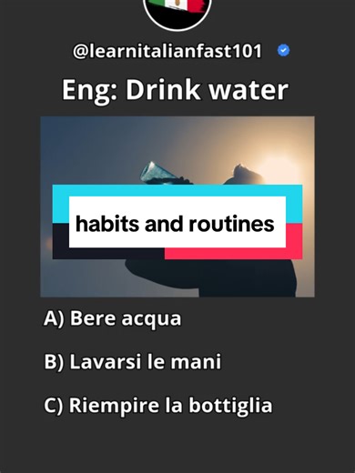 Learn to Speak Italian: Habits and Routines in Rome