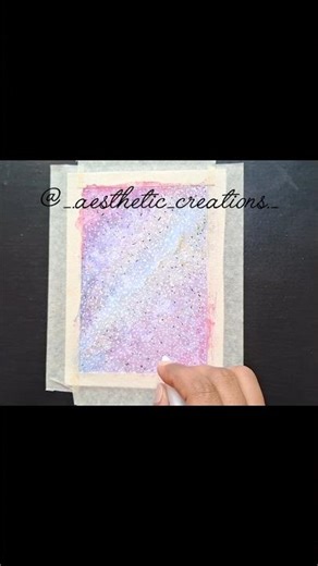 Pastel galaxy | Outer Space | Watercolour painting | Time-lapse #TrendingShorts
