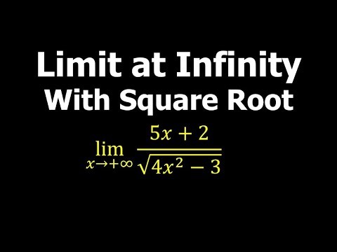Limit at Infinity with Square Root | Calculus | Math Video Central