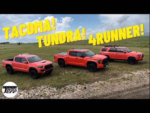2023 Tacoma, 4Runner, Tundra TRD Pro - Who Has Best Solar Octane?