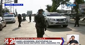 Tondo to be placed under ‘hard lockdown’ within the week