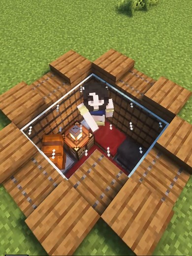 como MELHORAR o seu BURACO no minecraft!! #minecraft #minecrafttutorial #minecraftbuilding #minecraftmemes #fyp