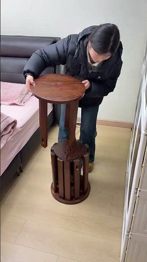 Have you ever seen a coffee table or bench? Doppelgänger! fold! Change into four stools, furniture,