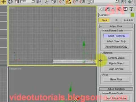 3D Studio Max Change Pivot Position