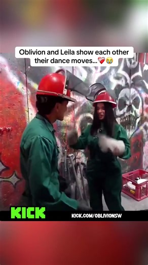 Oblivion and Leila show each other their dance moves…❤️‍🩹😳 | Daily Clipz | #oblivion #fyp #leila