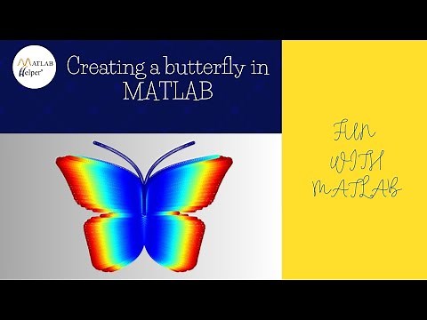 Creating a butterfly in MATLAB | #FunWithMATLAB | ‪@MATLABHelper‬