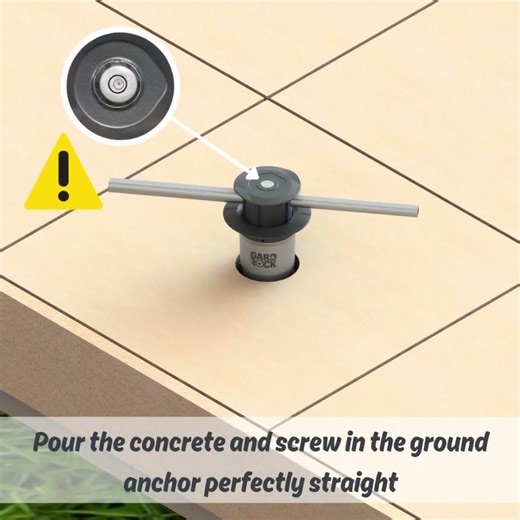 How to anchor the ground base - Tiled terrace on concrete slab