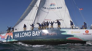 14K views · 521 reactions | First win for Ha Long Bay, Viet Nam! Josh, Joss and the crew of Ha Long Bay, Viet Nam was the first to sail into sunny Fremantle this morning, with the team claiming its first win of the Clipper 2023-24 Race after a storming race across the Roaring Forties! Halong Tourism Information Marlow Ropes | Clipper Round the World Yacht Race | Facebook