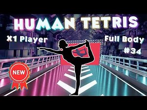 HUMAN TETRIS | Immersive Interactive Warm Up | Easy Daily Routine | Full Body | 1 Players