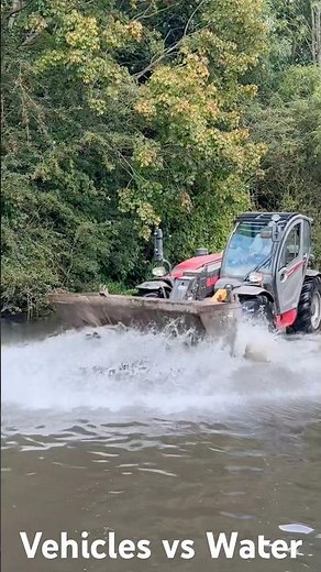 Telehandler has a swim