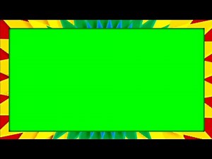 Colours Wheel Border Animation Frame Green Screen || Chroma Key Effect