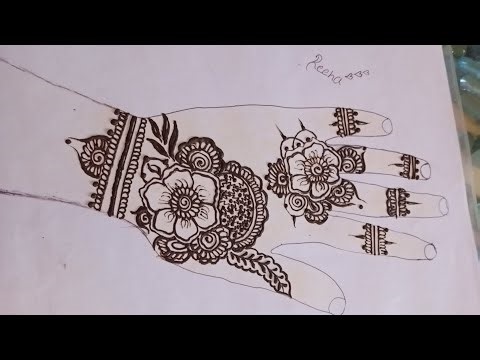 Aesthetic mehndi design/ Step by step Mehndi/ mehndi tutorial/ How to make mehendi design/Mahndi 💕💞💗