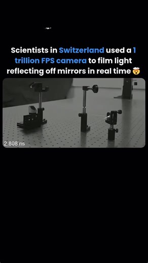 rsplanets01 | Scientists captured light reflecting off a mirror at 1 trillion FPS — and the footage is unbelievable! Using a 1 trillion frames per second... | Instagram