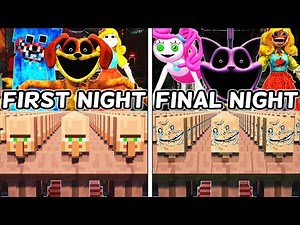 I Made 100 Villagers Simulate Survival At Poppy Playtime Chapter 3 in Minecraft