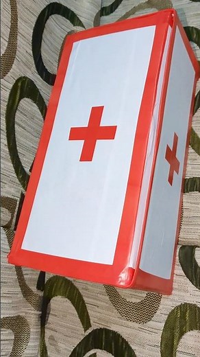 First aid box making for school project #firstaid #shorts