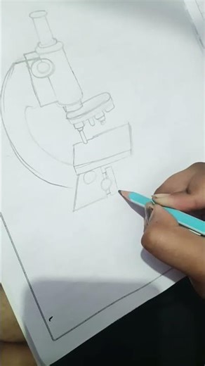 compound microscope 🔬 #shorts #youtubeshorts #viral #trending #art #drawing