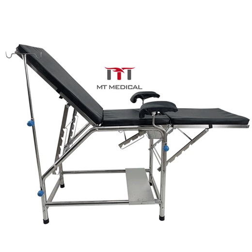 HQ MEDICAL Stainless Steel Hospital Furniture Surgical Obstetric Gynecological Examining Chair Examination Table Delivery Bed