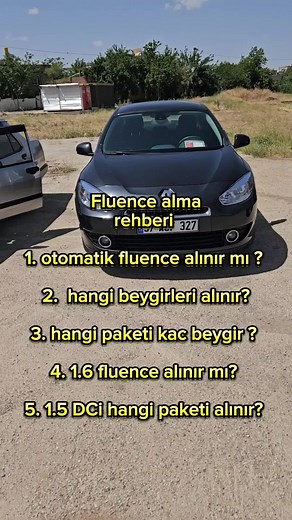 Bu videoyu izlemeden fluence alma , ya bu videoyu kaydet ya arkadaşına gönder hazır da dursun alırken açıp açıp bakarsınız. #fluence #renaultfluence #renofluemce #otomobil #araba #fluence