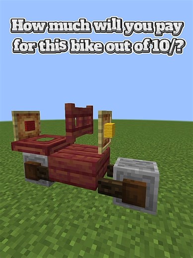 Can You Ride This Bike in Minecraft? 🤯 #minecraft #youtubeshorts