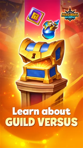 Learn how to play Guild Versus and unlock new relics! Gain tons of hero and titan resources with trusty guildmates by your side… Or even solo! Guild Versus will open its doors to all players on the 16th of February. #herowars #herowarsalliance #guide | Hero Wars: Alliance