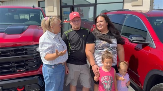 Meet Sherri Wheeler’s loyal NEWEST BEST FRIENDS, Chase and Melissa Saxton from Rigby! Melissa bought a new Chevrolet Traverse and Chase bought a new Chevrolet Silverado 1500 Duramax! #TaddJenkinsChevrolet #Chevrolet #Silverado #Traverse #Rigby #Idaho | Tadd Jenkins Chevrolet