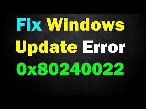 How to fix Windows update error 0x80240022 windows 11 or 10
