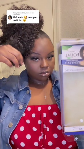 Styling my Drawstring Ponytail: Freetress Equal- Bohemian Fro