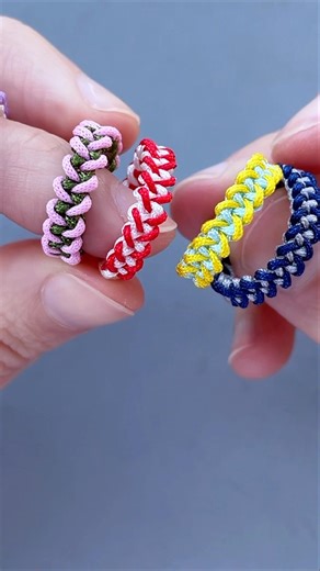 super easy and cute macrame ring 🥰 #diy #macrame #handmaderings