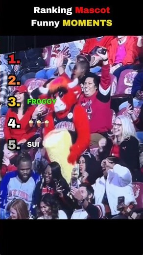 Ranking funniest MASCOT moments! #shorts #ranking #top5 #mascot