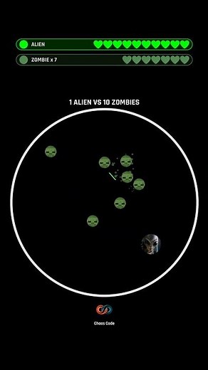 Alien vs Zombie horde inside the engine 💀